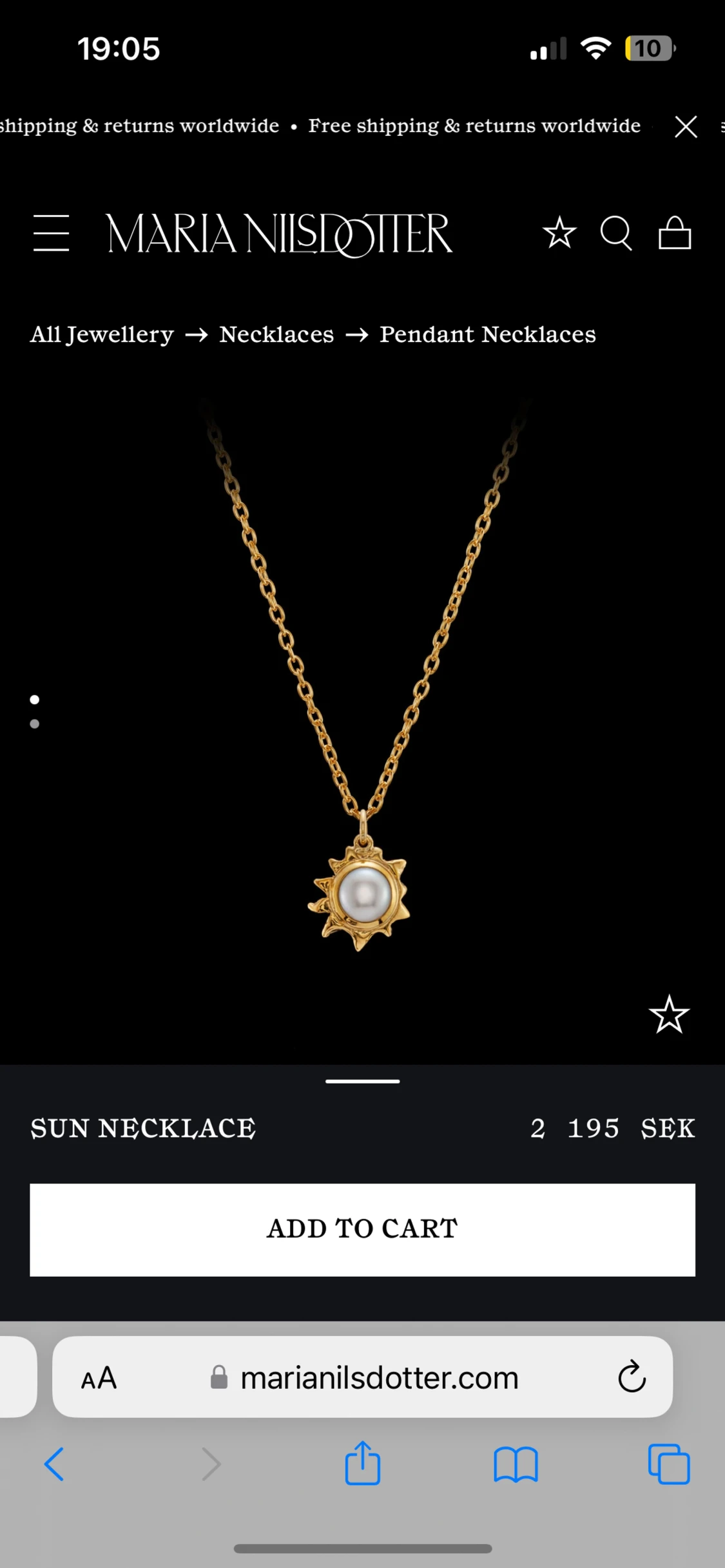 Maria Nilsdotter halsband