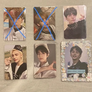stray kids photocards - WTT/WTS  have: photocards in picture  want: wl on insta (tzutzu_trades) or prices below  ❌ | ❌| 35kr 45kr | 45kr | 🤍