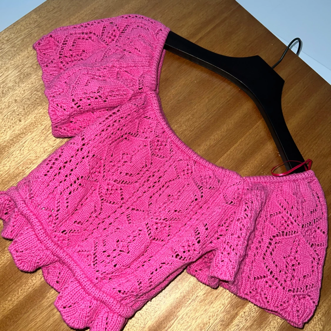 Söt rosa Virkad topp - 92