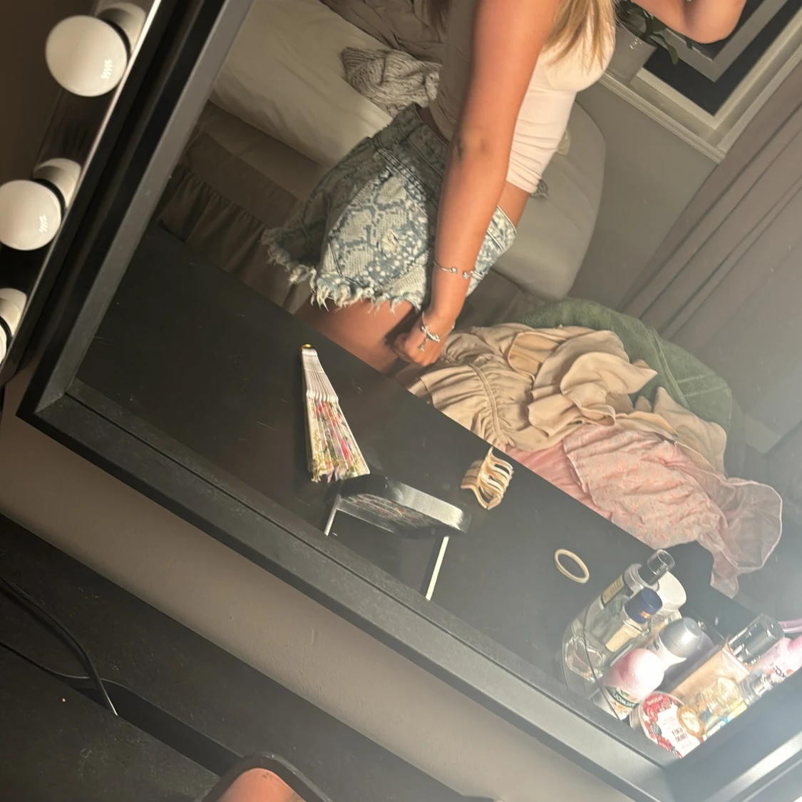 Lågmidjadd shorts  - 90