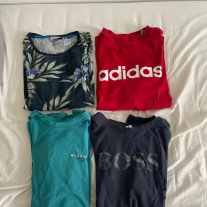 T-shirts - Säljer dessa då jag inte får på mig dem längre och dem är inte så använda och tycker någon Anna borde få användning av dem. Adidas och mackenize är i storlek M och andra två i storlek L. Alla fyra för 250. Pris går att diskutera.