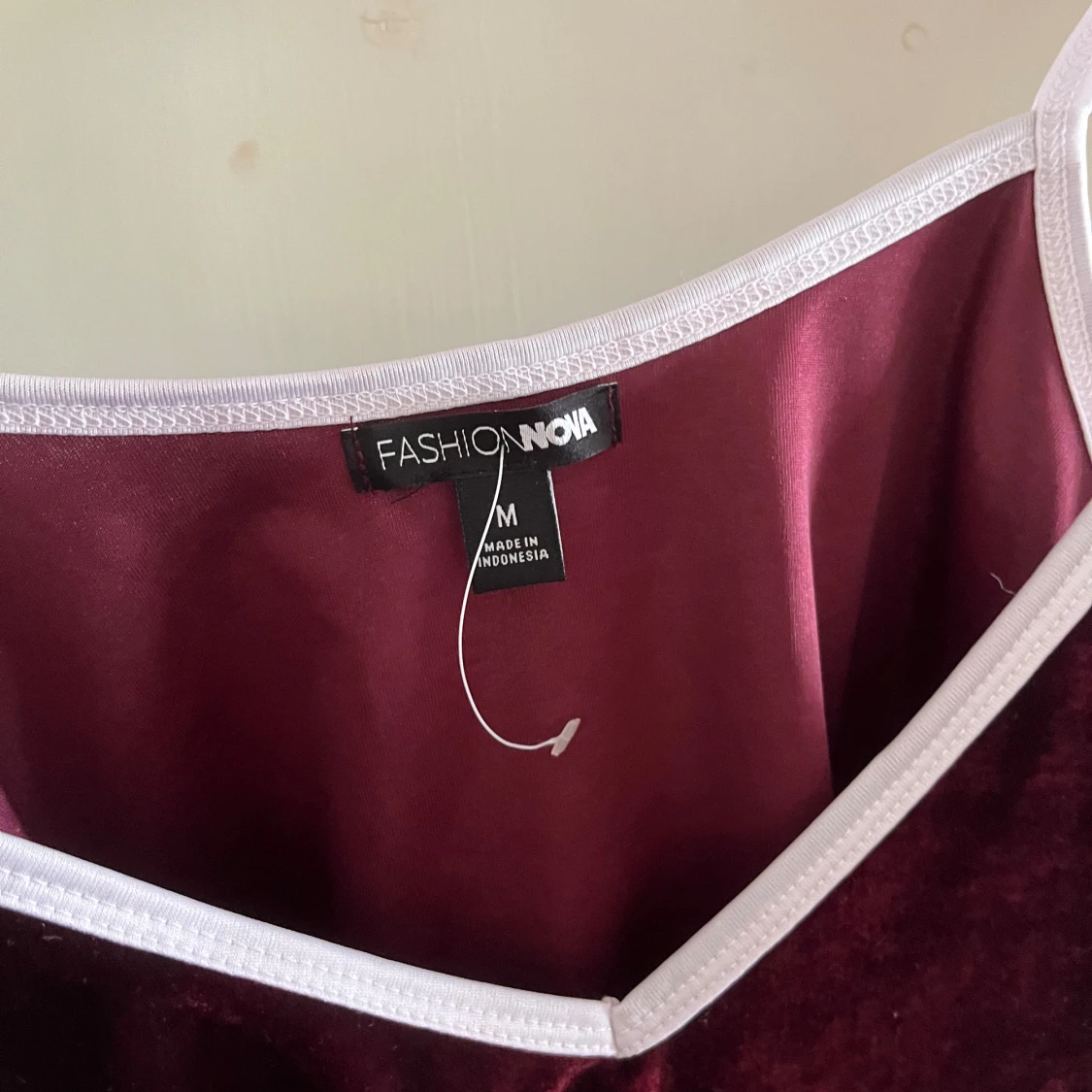 Röd sammet linne - 91