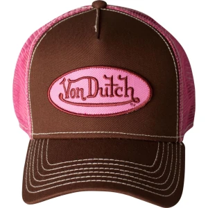 Von Dutch Brown/Hot Pink Trucker Cap  - Säljer min fina brun/rosa trucker keps från Von Dutch! Nyskick och knappt använd, svårt att hitta just denna färg + modellen online, och den är slutsåld på Von Dutch officiella hemsida. Köpt på Zalando för några år sedan. Priset går att diskutera 💕