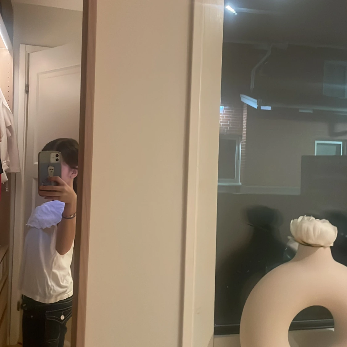 vit tröja med fin vullang - 91