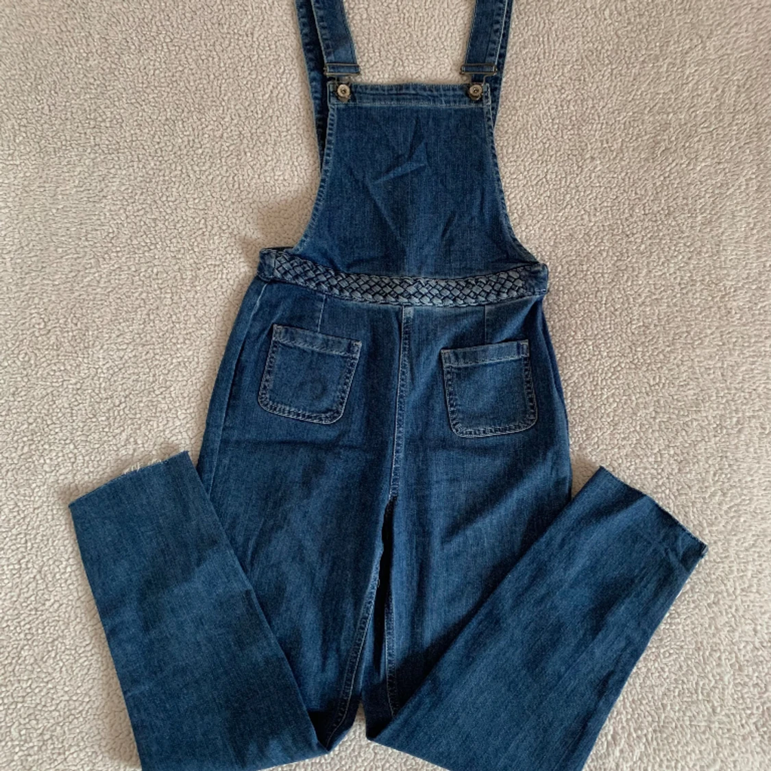 ZARA vintage denim hängselbyxor - 90