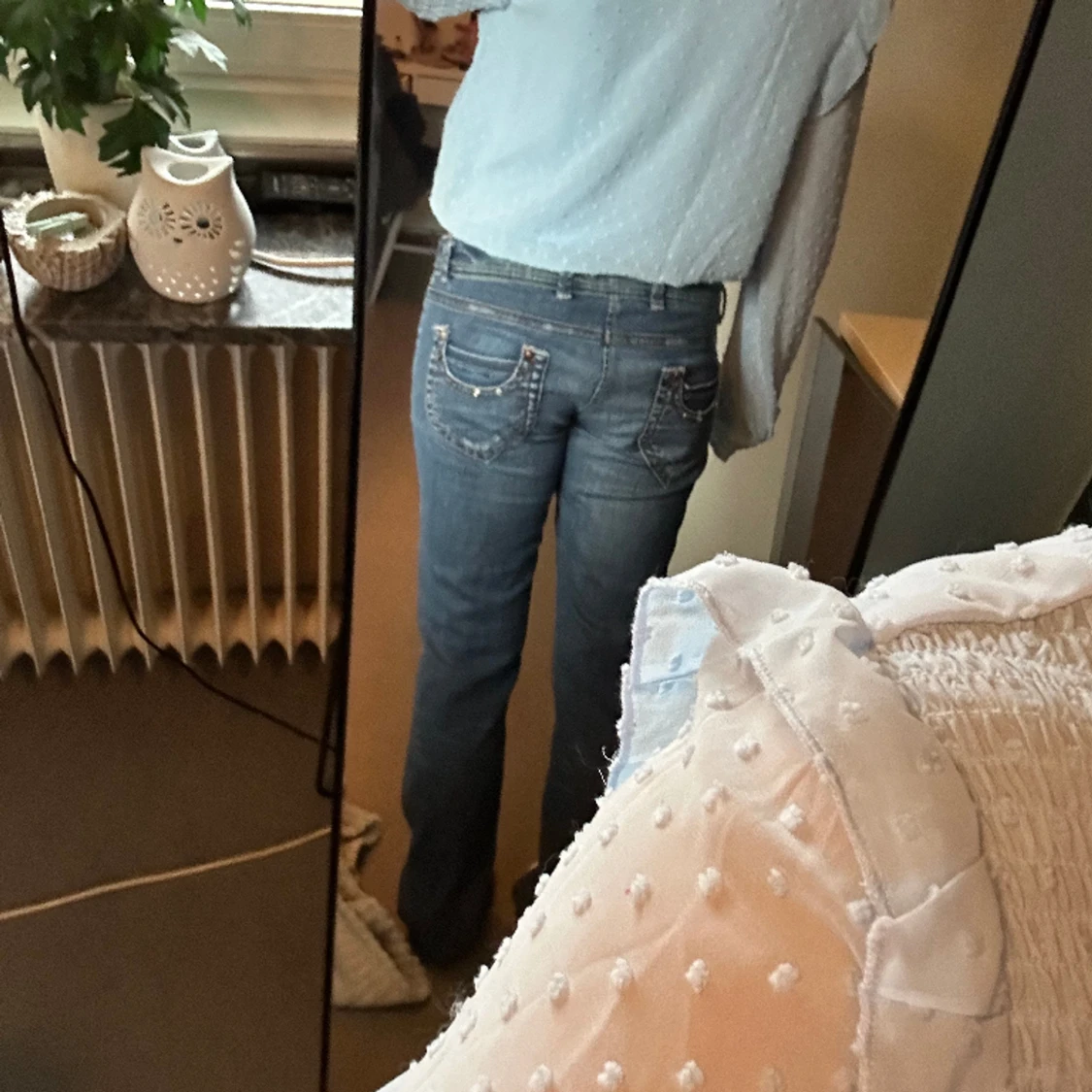 Gullig volang tröja/blus - 91