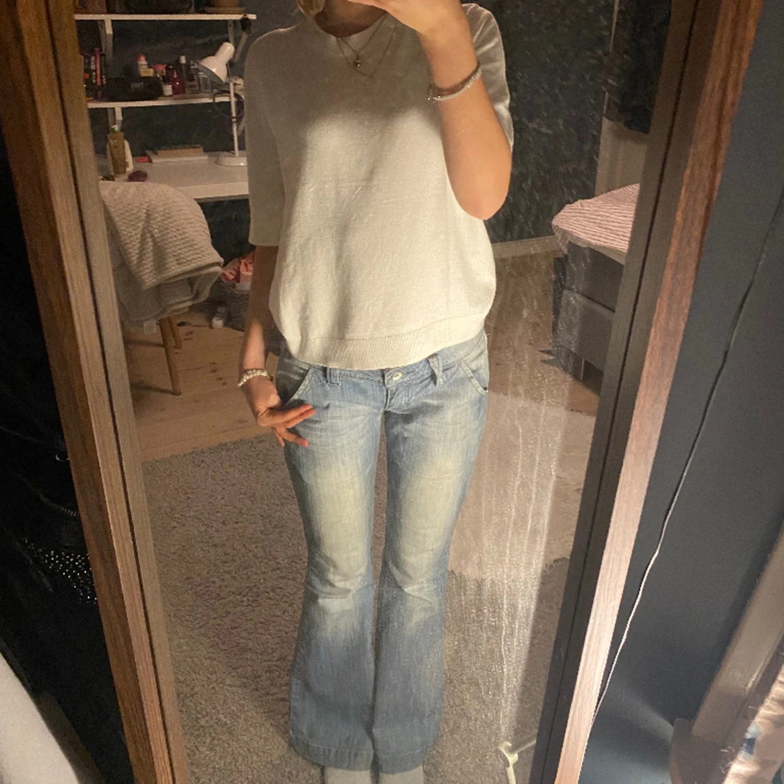 Lågmidjade jeans