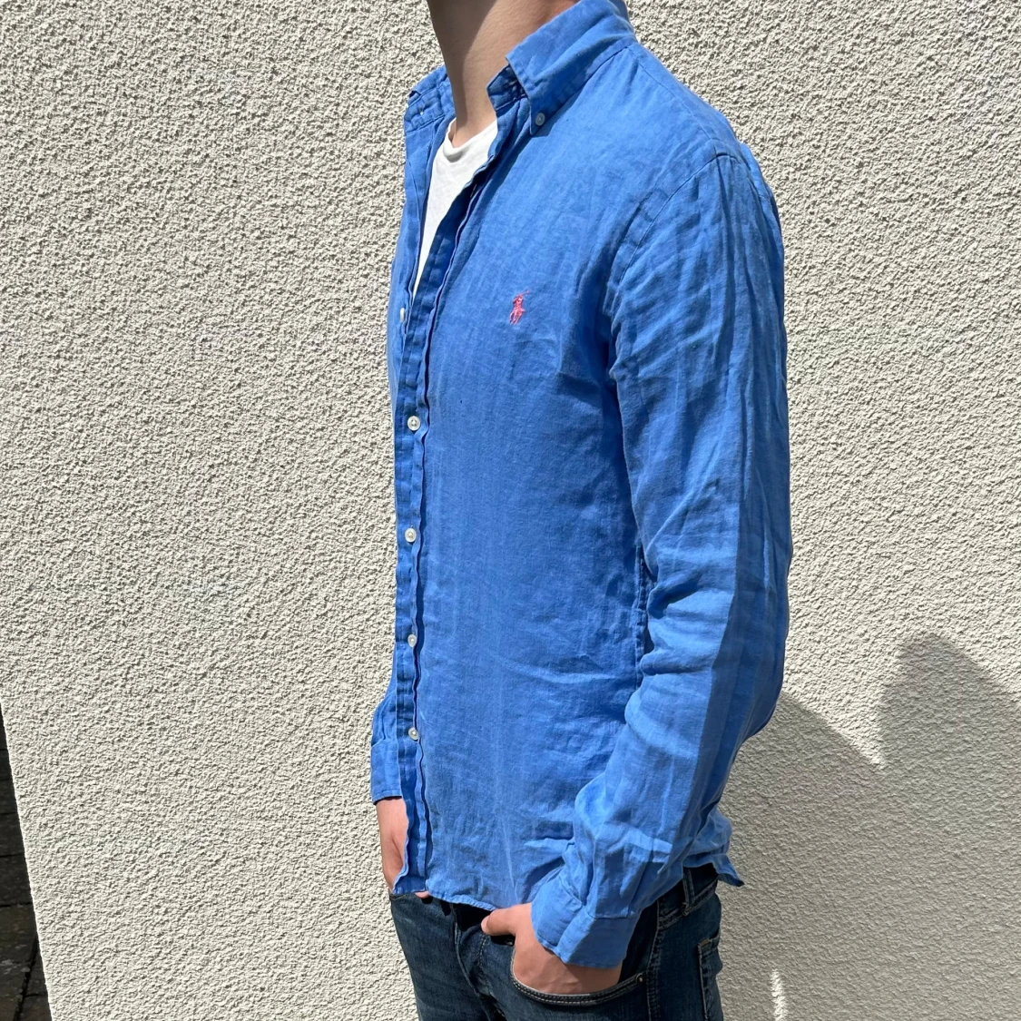 Ralph Lauren skjorta 100%linne - 90