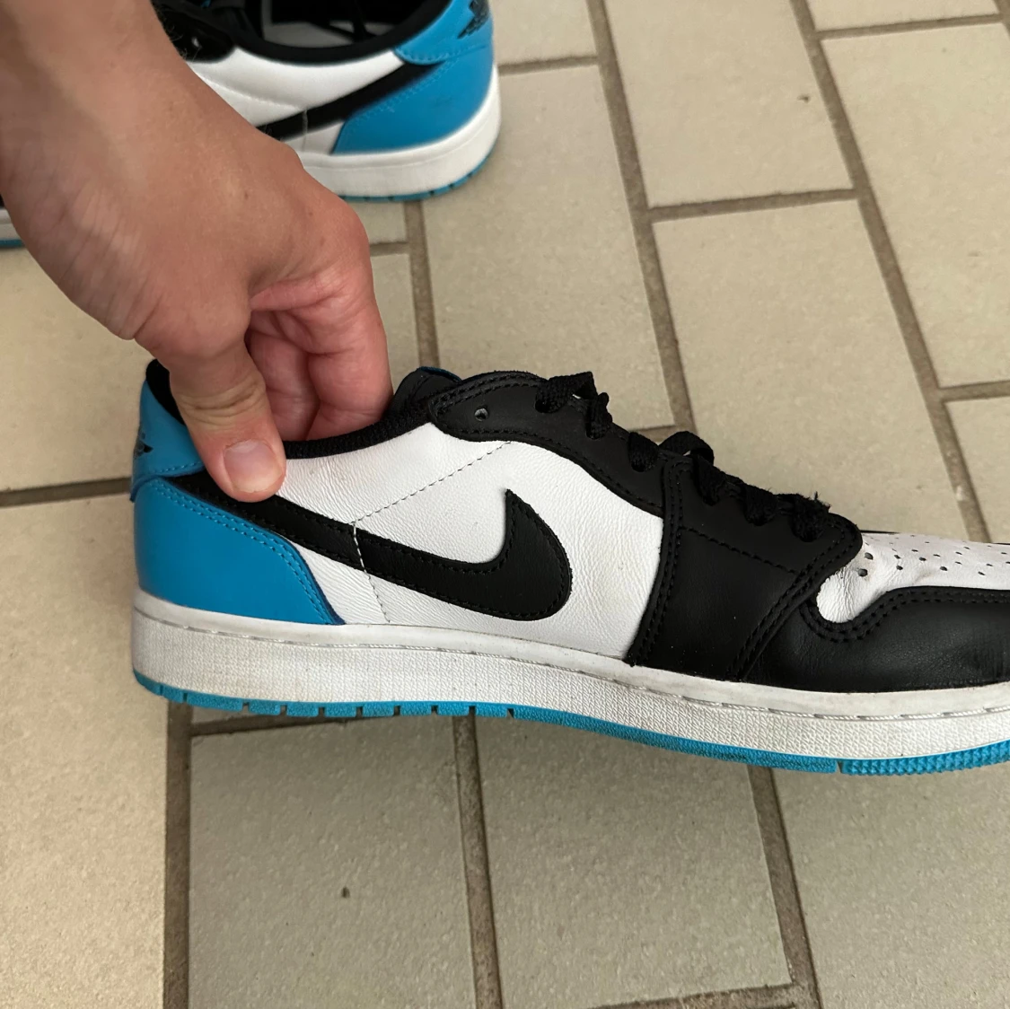 Nike Air Jordan 1 Retro Low OG UNC Black Dark Powder Blue - 91