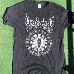 Metal t shirt vanhegd - T shirt från svenskt metal band vanhegd bra skick bara lite wrinkly men lätt att stryka annars fläckfri. Inge instabox.
