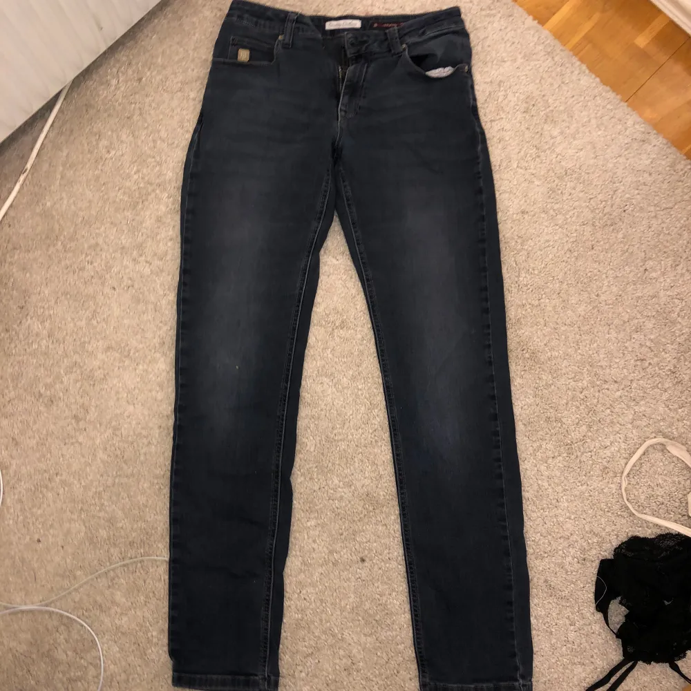 Jag säljer blåa Hansen & Jacob jeans. Modell 929 cut`n sew. Tight fit och regular waist.. Jeans & Byxor.