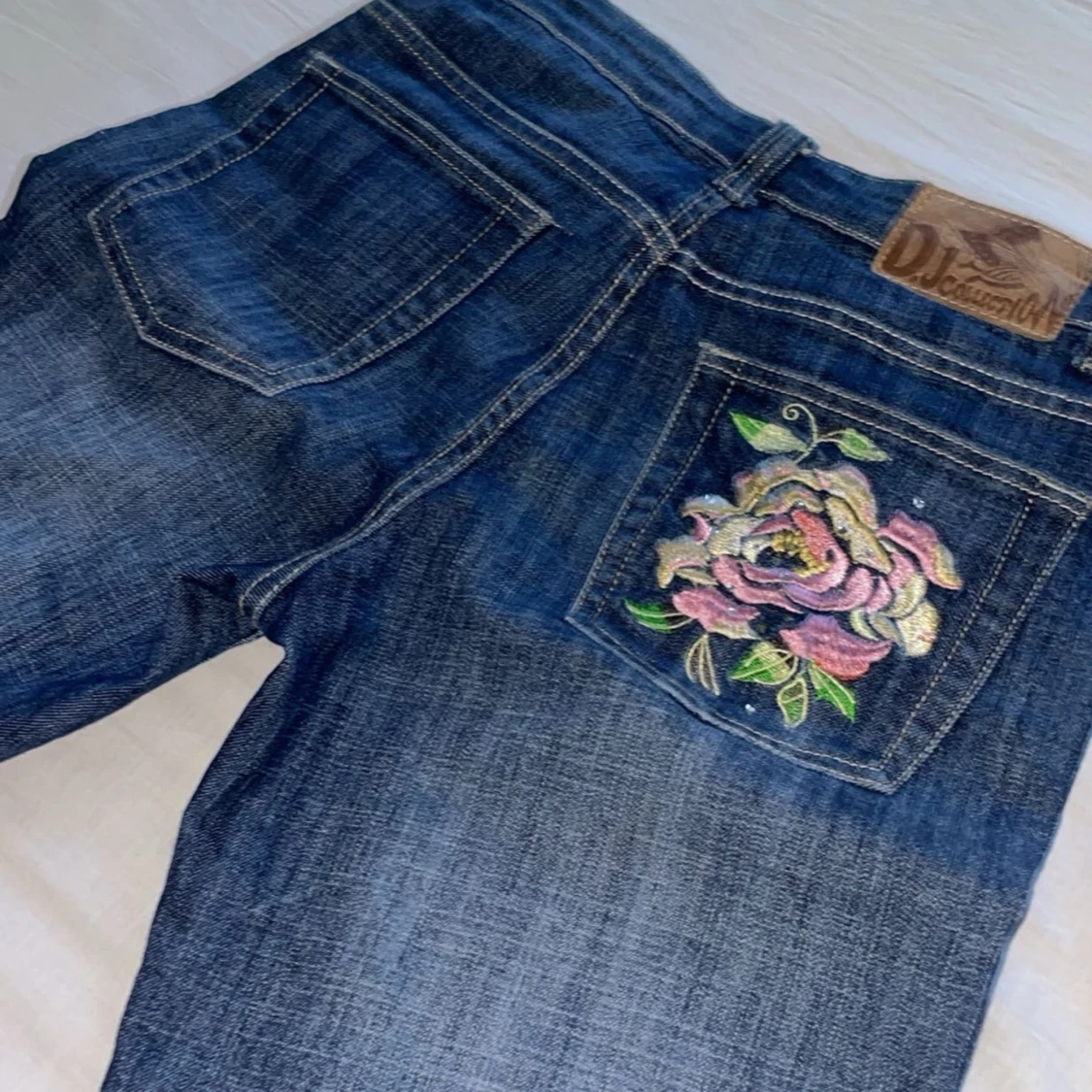Vintage lågmidjade bootcut jeans - 90