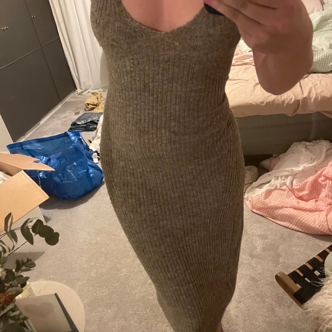 Stickad klänning  - 90