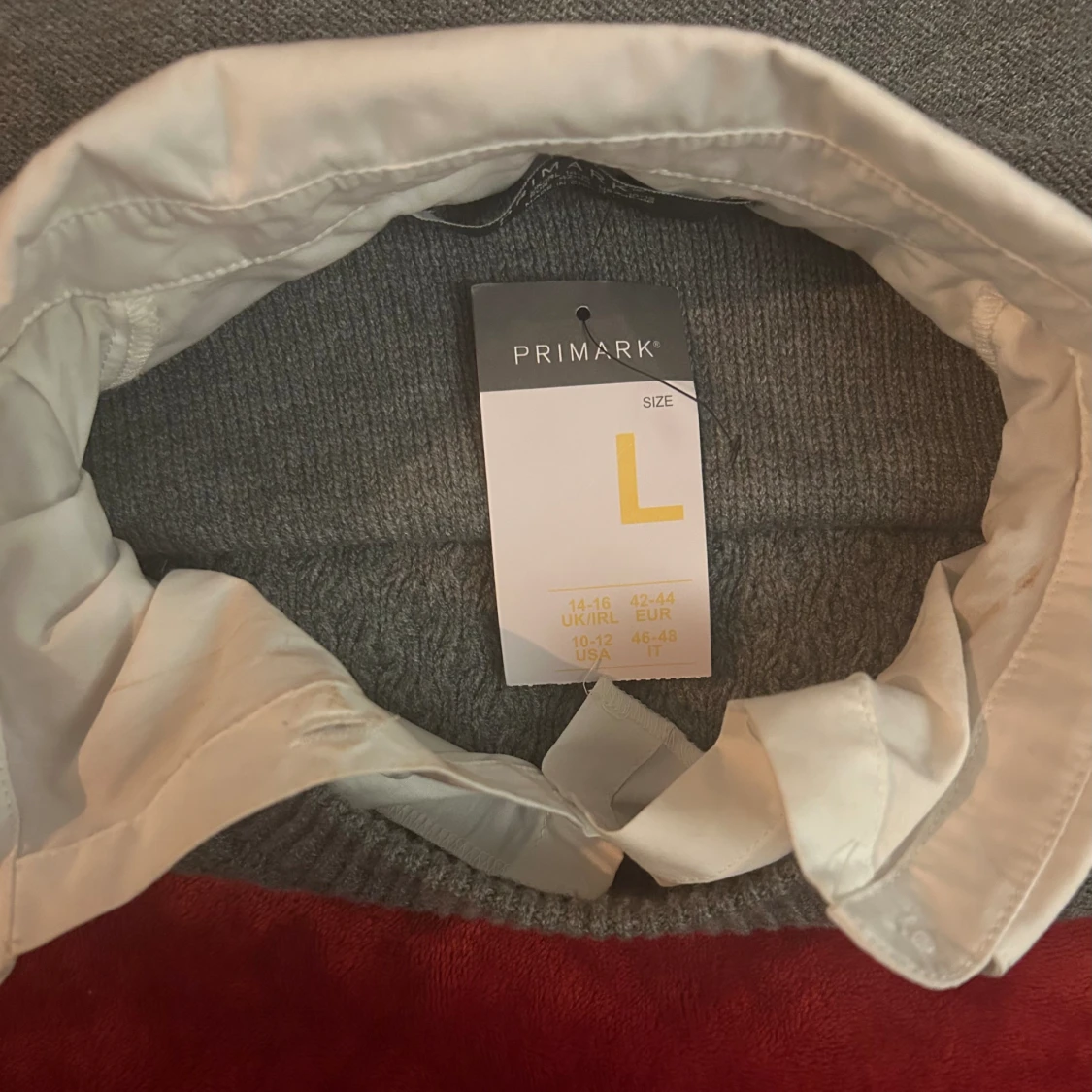 Skjorta under stickad tröja - 90