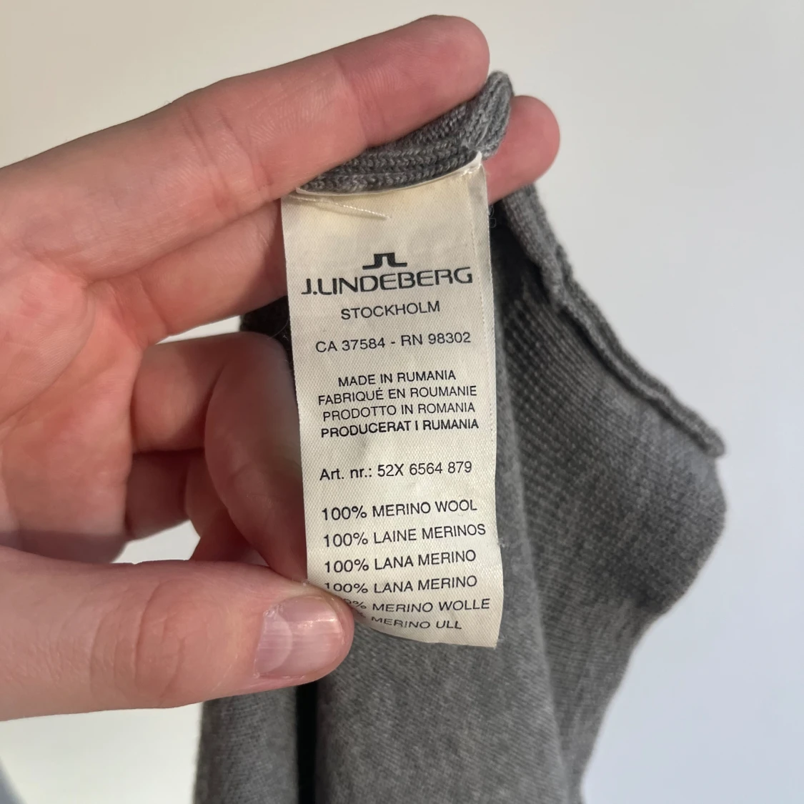 100% MERINOULL J.LINDEBERG KOFTA - 91