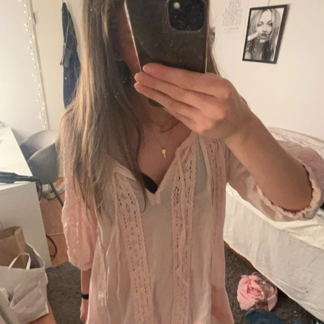 Superfin rosa klänning  - 92