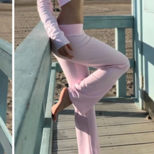 Mjukisbyxor - Jag älskar verkligen dessa rosa lågmidajde byxorna! De är sköna och så snygga, tyvärr köpte jag en storlek för liten.🩷