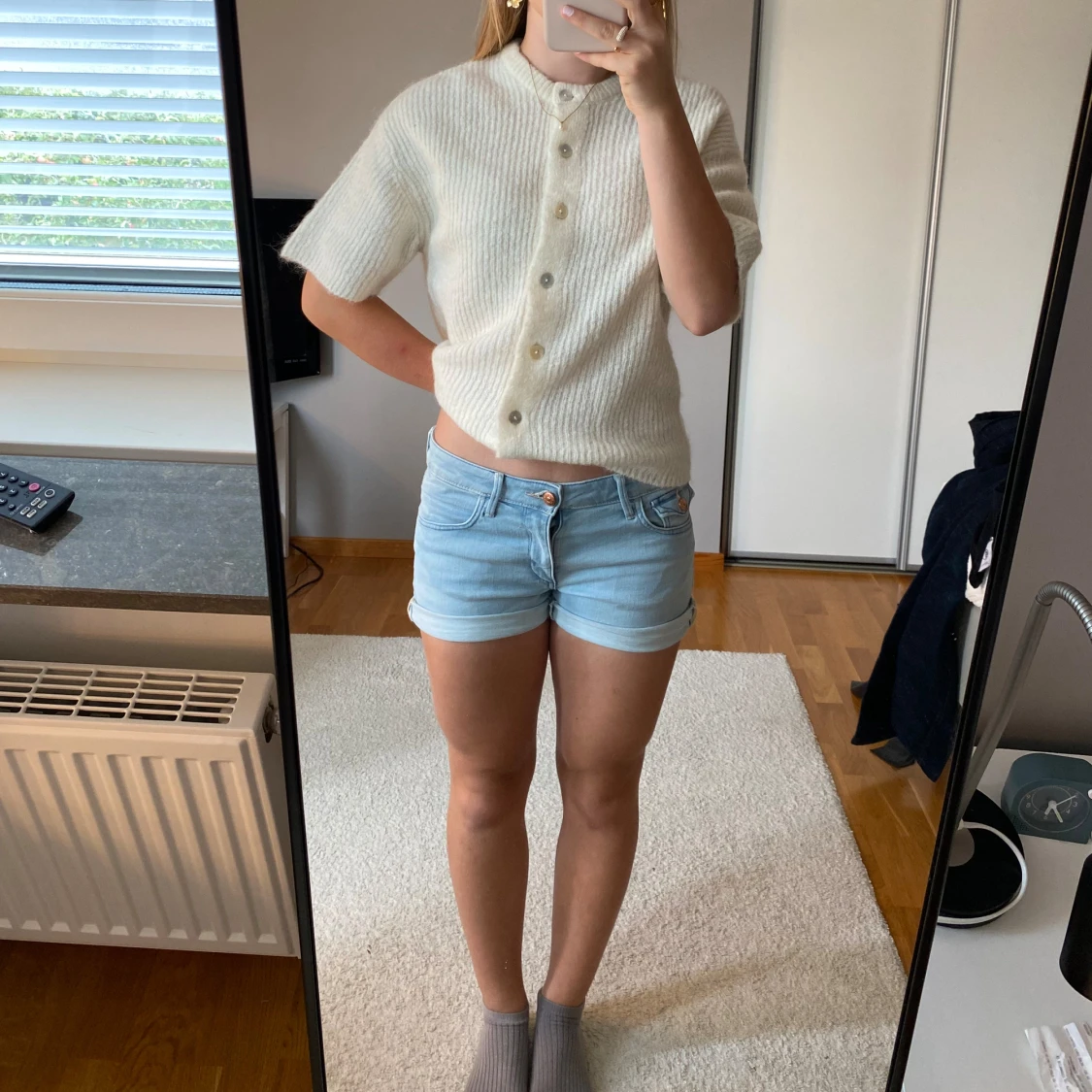 Ljusblåa shorts - 91