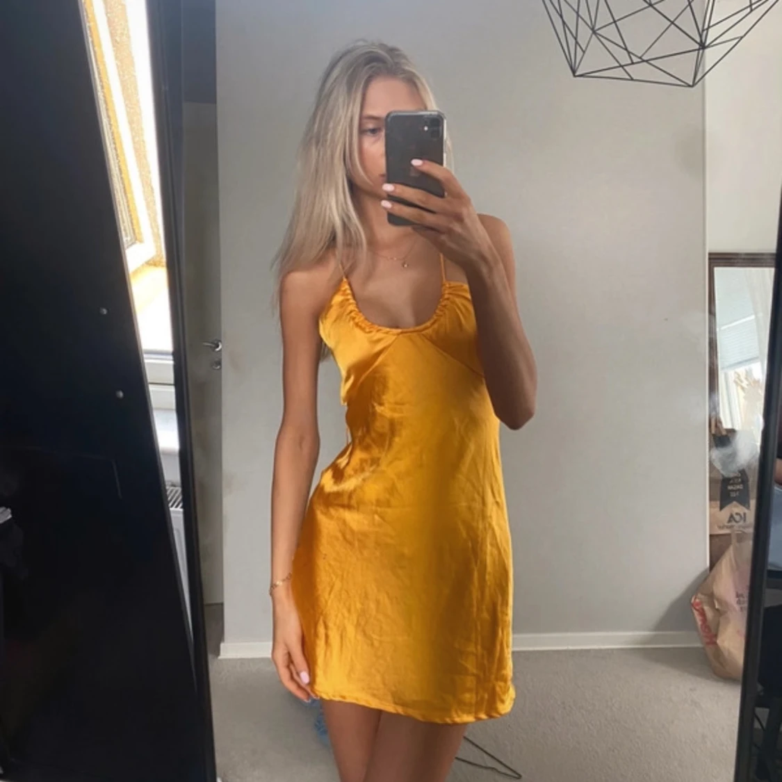 Siden klänning  - 90