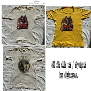 Vintage Abba Tröjor - Tre coola vintage ABBA tröjor som aldrig kommit till användning. En av dem har fått missfärgningar med tiden. Säljer alla 3 för 400, styckpris kan disskuteras.   Fler bilder/frågor? Skicka ett medelande 🌟 