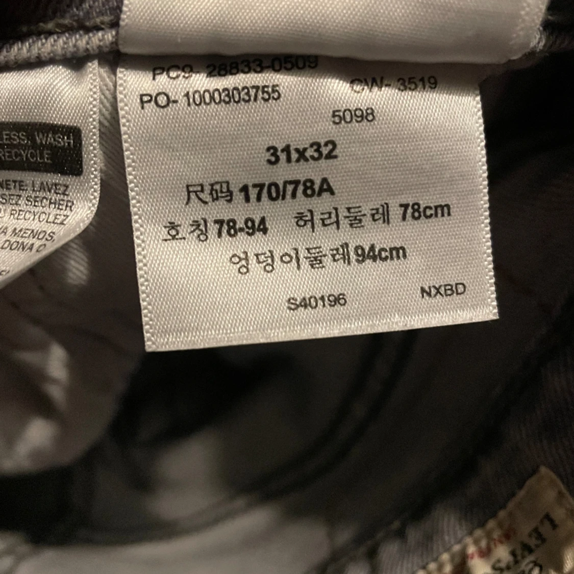 Levi’s 512 gråa - 91