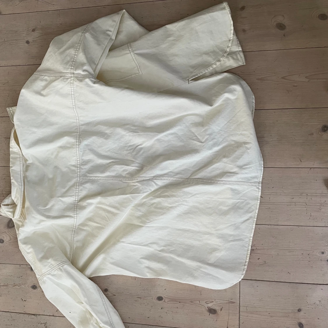 Beige jeansjacka - 92