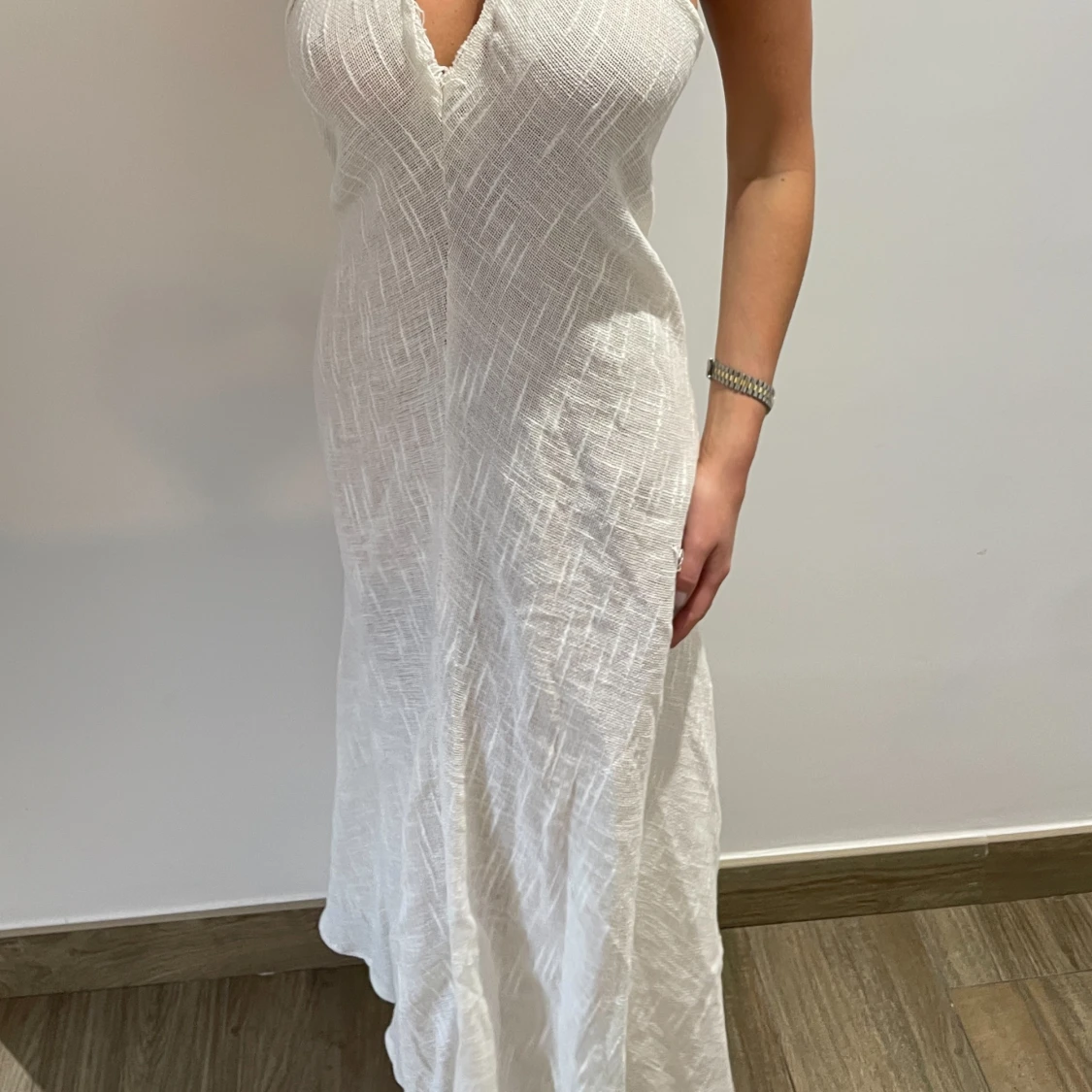 Långklänning linne - 90