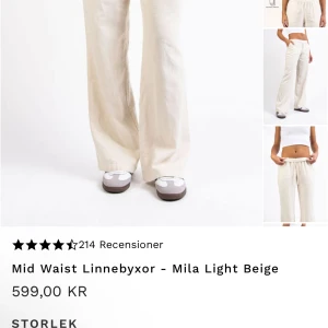 Linnebyxor från madlady tall - Ny köpta, använda en gång. Storlek S passar även M. Priset kan diskuteras 