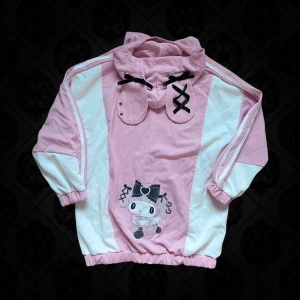 My Melody hoodie, Sanrio hoodie, rosa hoodie med kaninöron, Jirai Kei hoodie - Ny/oanvänd ~ Stl M men den är Oversize så den passar även L