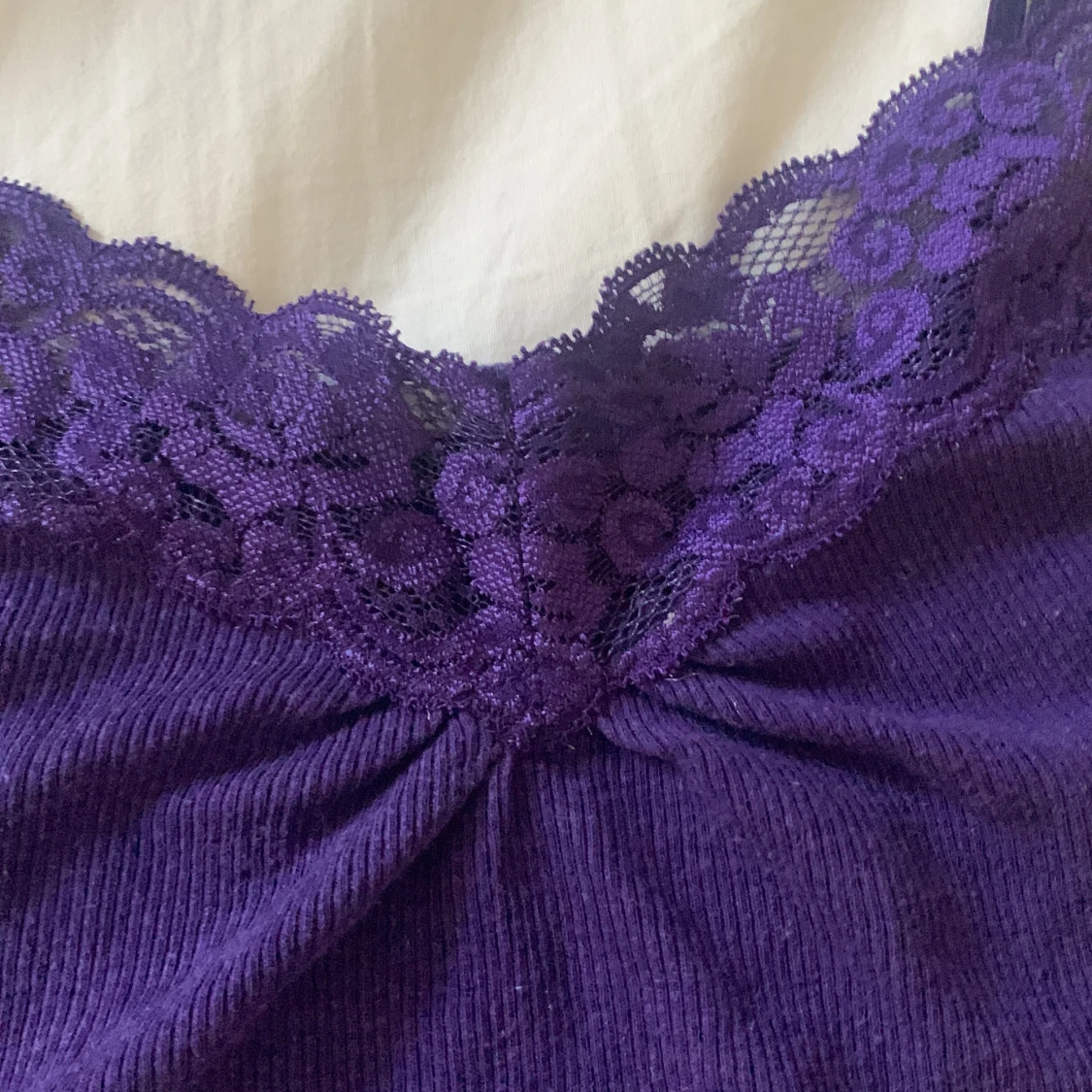 lila spets linne  - 90