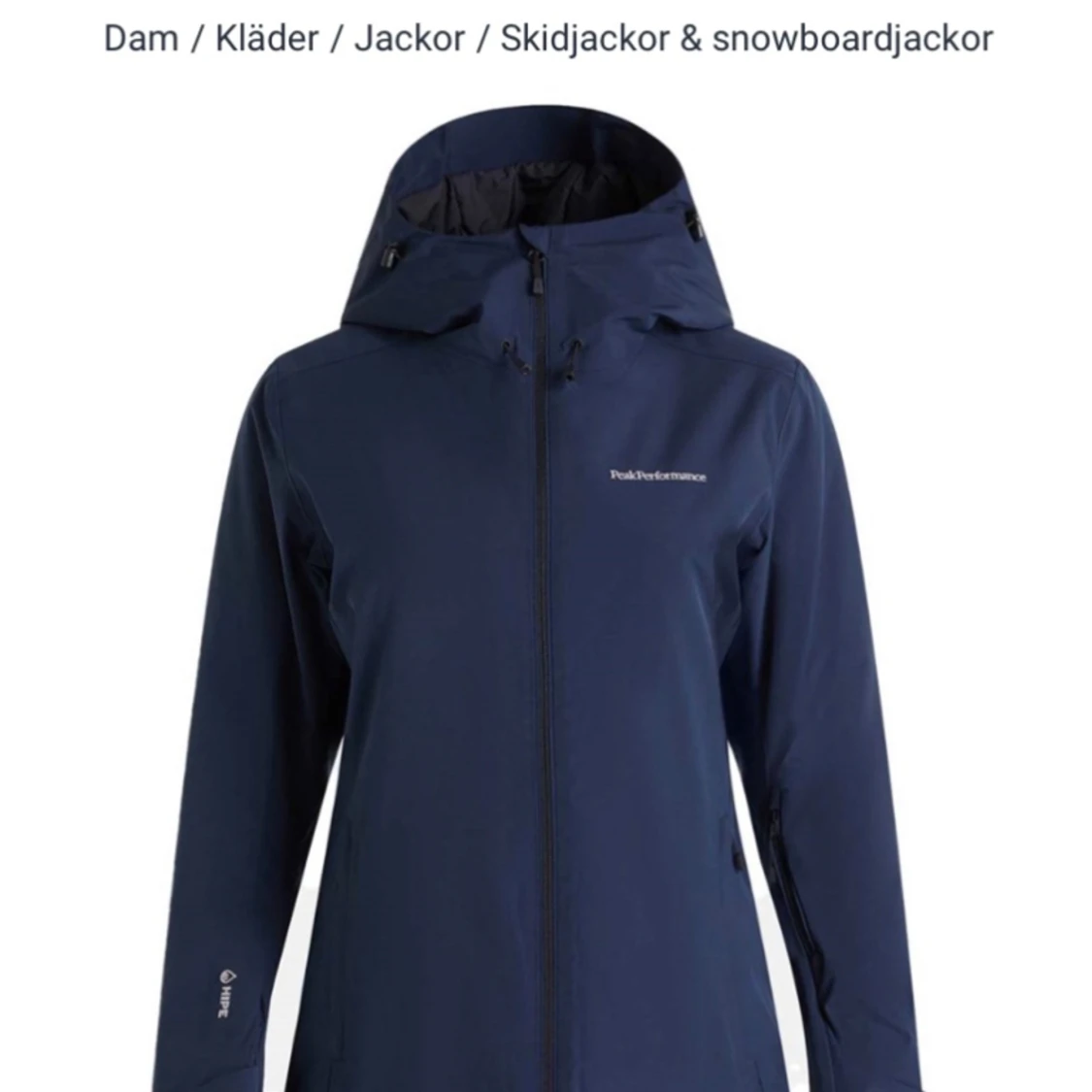 Peak performance skidjacka