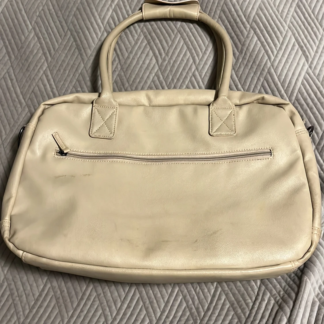 Mellanstor beige Handbage  - 90