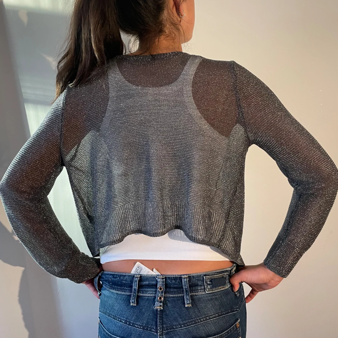 Så fin glittrig kofta🖤 - 90