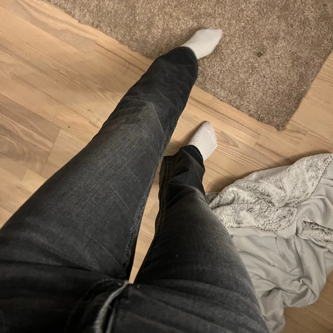 Lågmidjade mörka jeans - 90