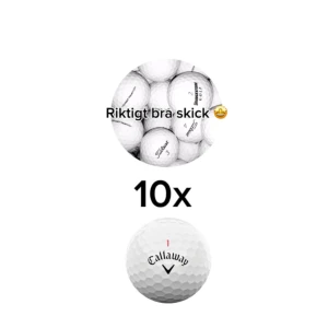 10x riktigt bra skick + 10x Callaway bollar - I det paketet får du 10x  bollar i riktigt bra skick  och 10x Callaway bollar för bara 199 kr🤩
