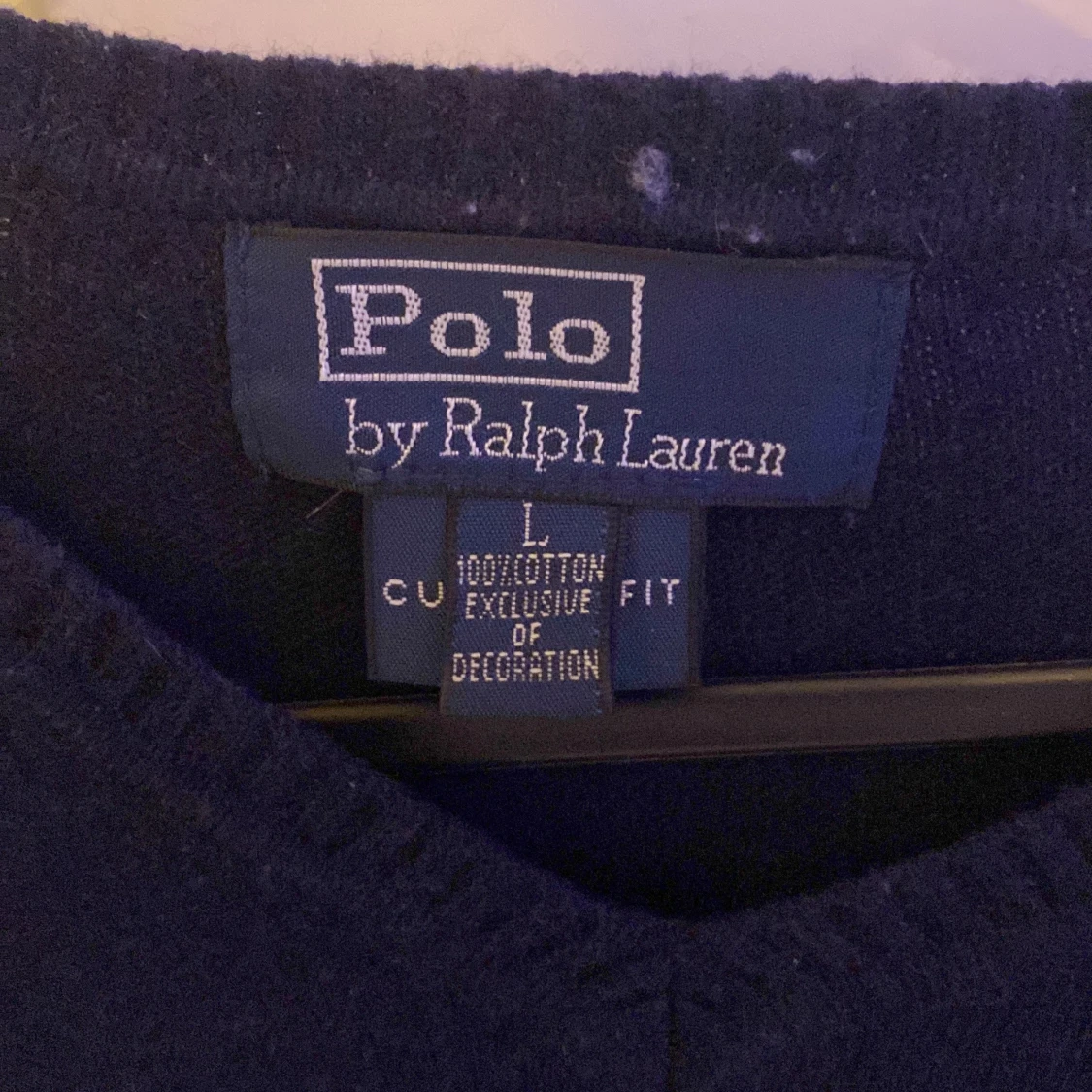 Ralp lauren tröja mörk blå  - 92