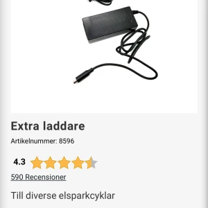 Jag beställde laddare men sen gick min scooter sönder så  - Elscoter laddare 