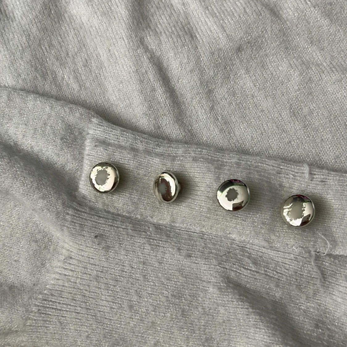 Vit långärmad turtleneck tröja - 91