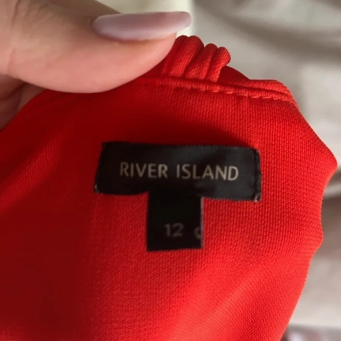 Röd sommar klänning - 90