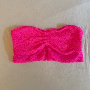 Hot pink spetts BH topp - Söt spetts topp utan band 🎀 