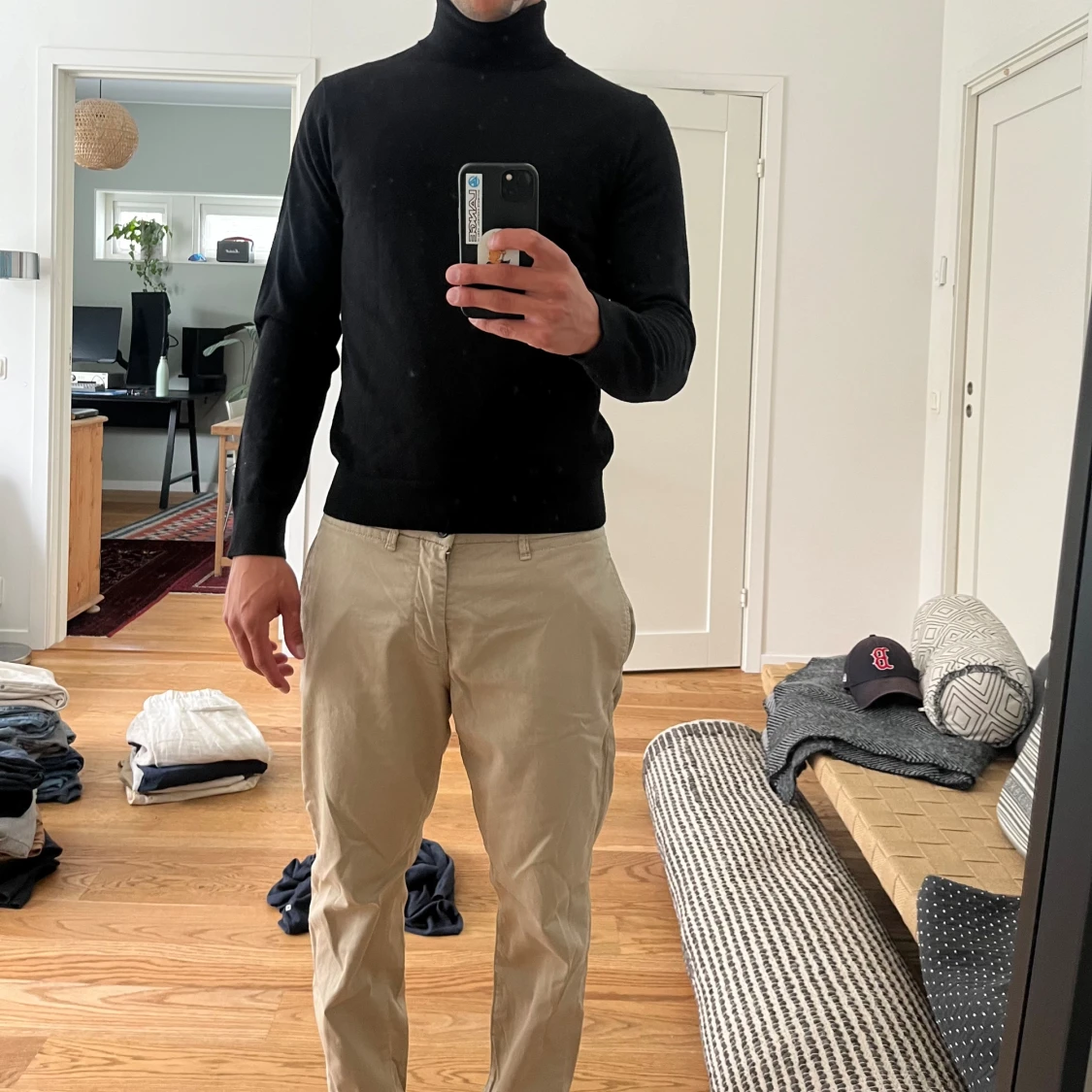Turtle neck merino ull