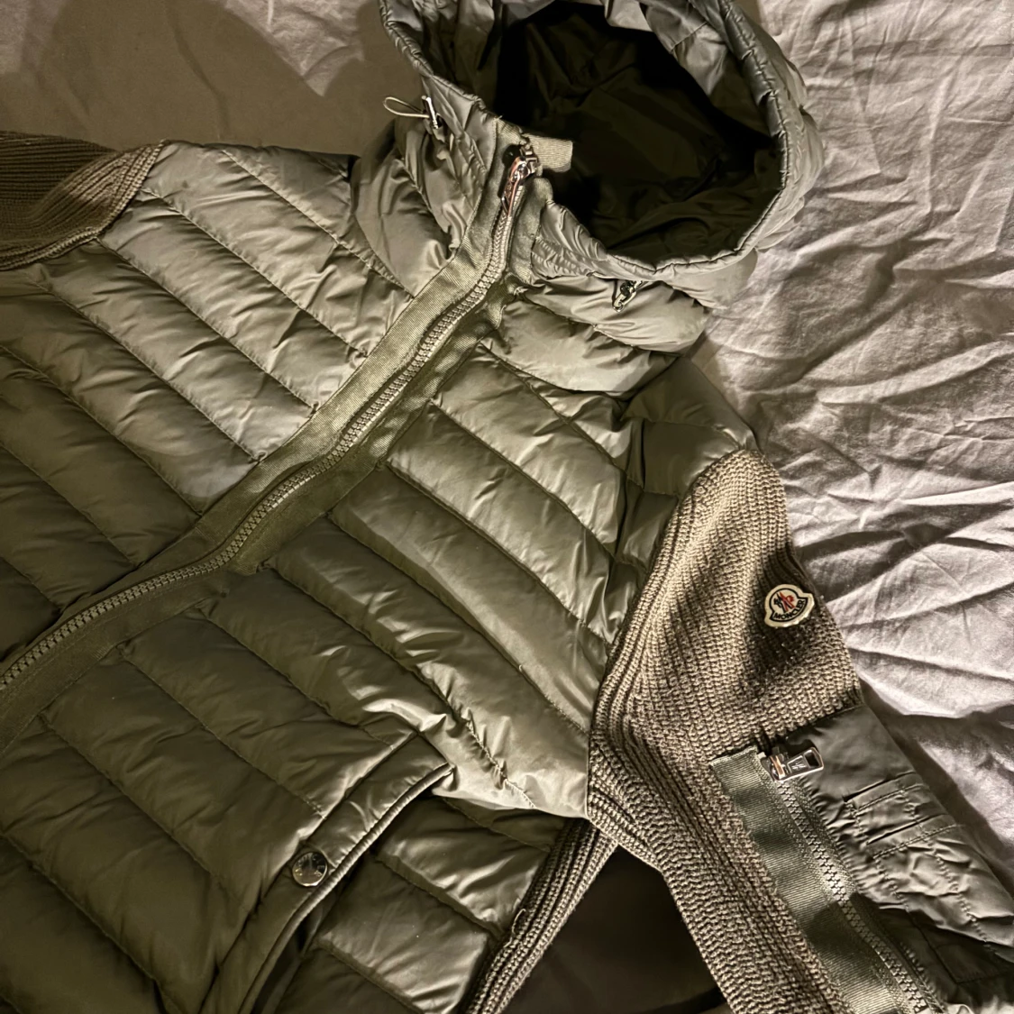 Moncler cardigan/ mörk grön  - 90