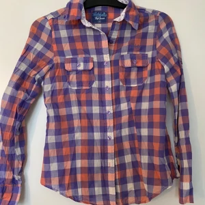 Skjorta xs pepe jeans  - Fin skjorta pepe jeans  Rutig  Sommarskjorta med svalt mtrl  Strl 34 