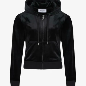 Svart juicy couture kofta - Knappt använd, bra skick, värd 1,3 egentligen, nästan helt ny💕