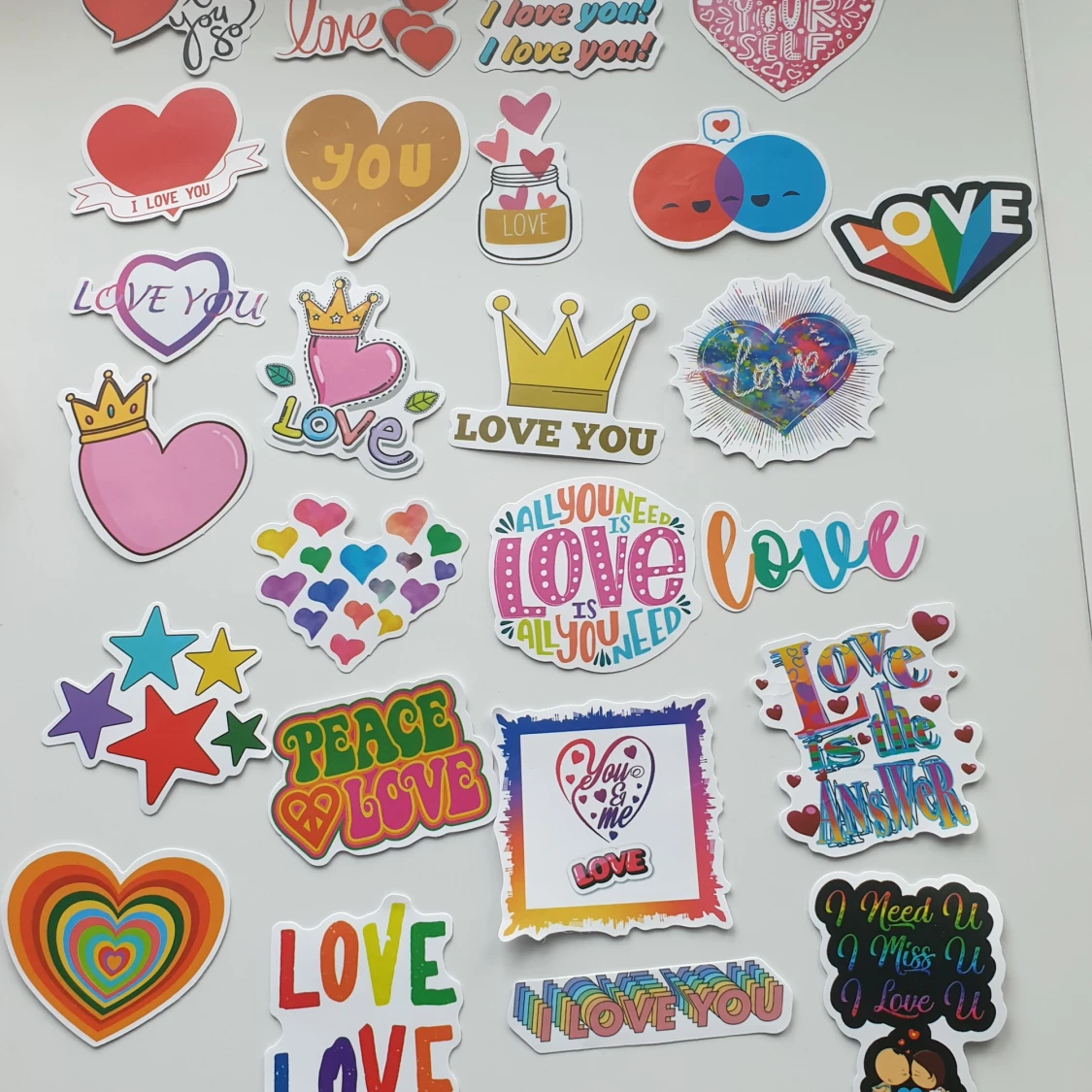 25st love, hjärtan klistermärken, stickers, pyssel  - 90