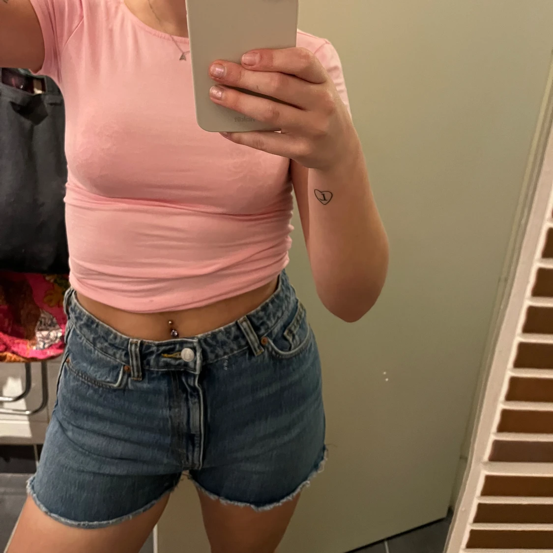 monki jeansshorts - 90