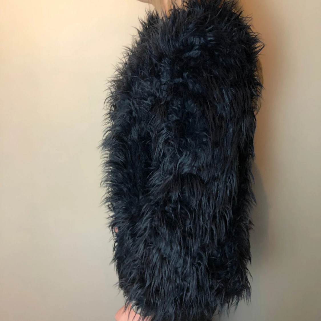 Svart pälsjacka - 91
