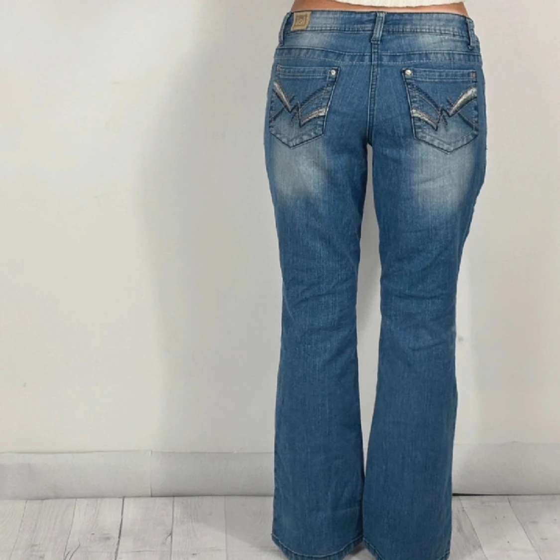 Lågmidjade bootcut jeans  - 90