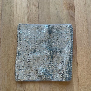 Silvrig paljett topp - Endast använd en gång och är som ny💗