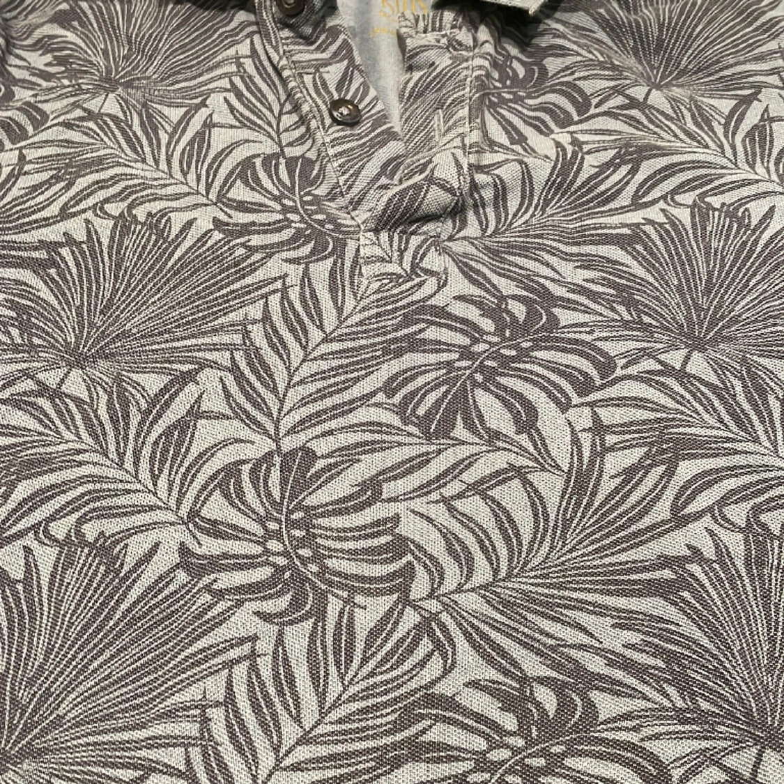 Blå palmträds skjorta - 91